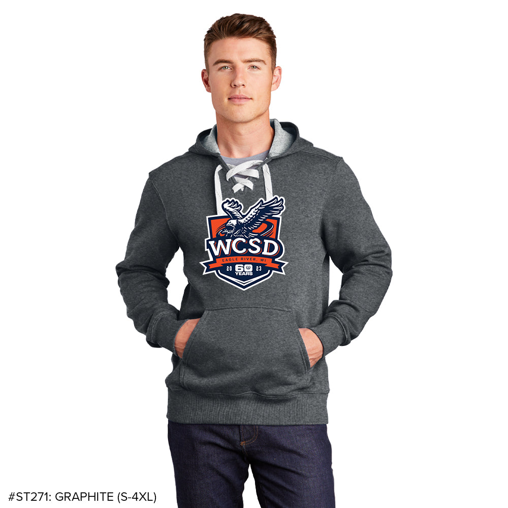 World Championship Derby Complex 60 Year Anniversary Hockey Style Hooded Sweatshirt - Graphite